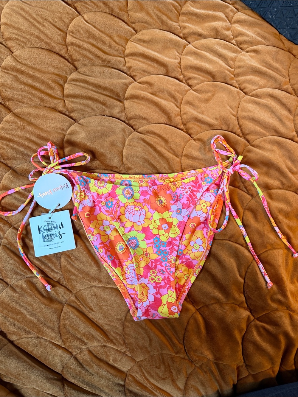 Kulani Kinis sunny sangria side tie Bikini Bottoms size M